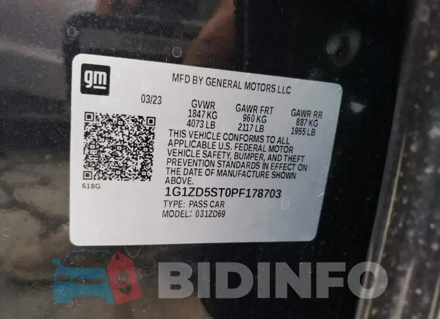 1G1ZD5ST0PF178703 Photo# 12