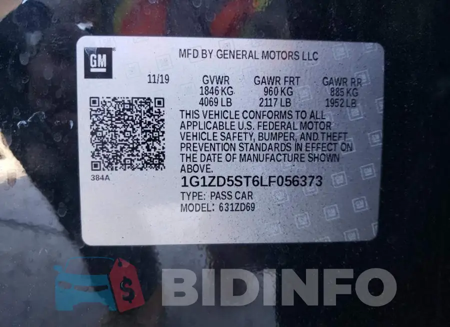 1G1ZD5ST6LF056373 Photo# 10