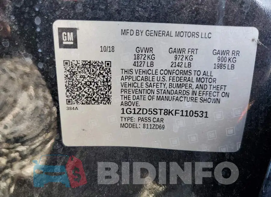 1G1ZD5ST8KF110531 Photo# 12