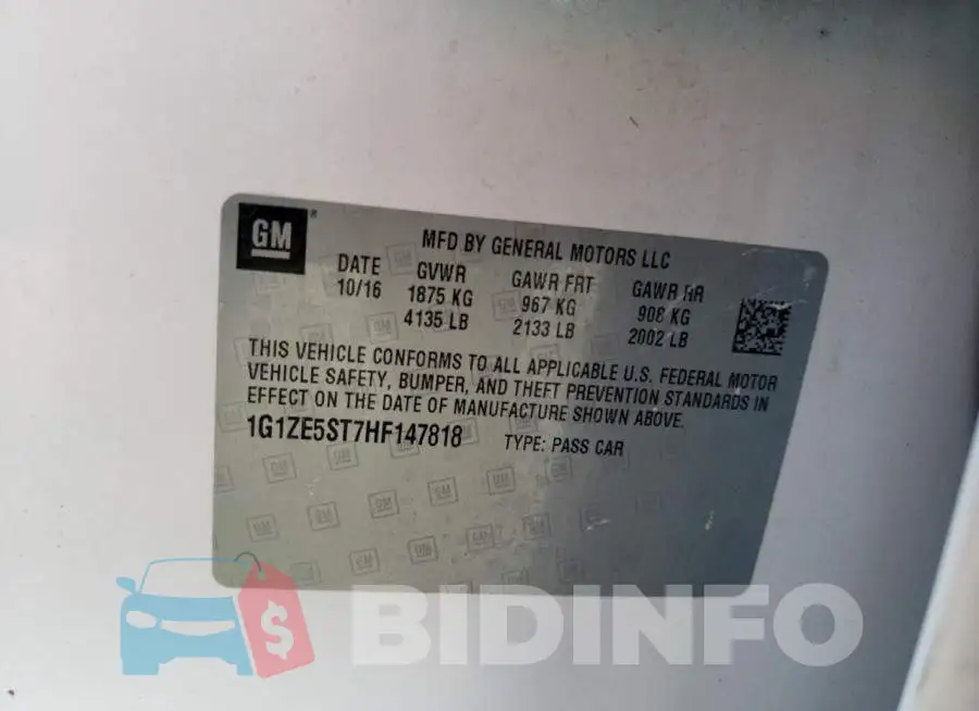 1G1ZE5ST7HF147818 Photo# 12