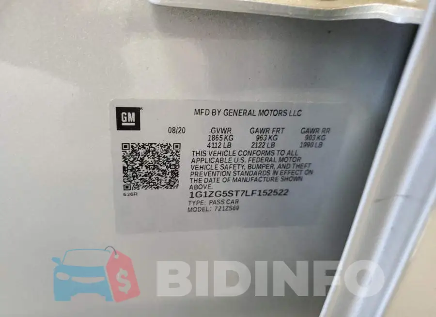 1G1ZG5ST7LF152522 Photo# 13