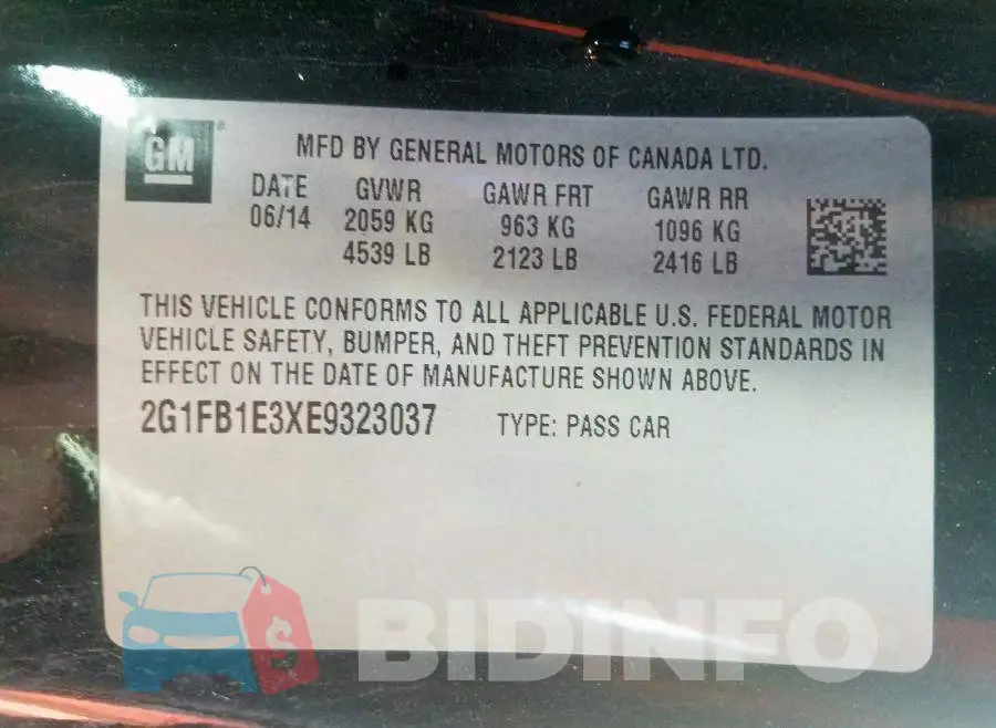 2G1FB1E3XE9323037 Photo# 10