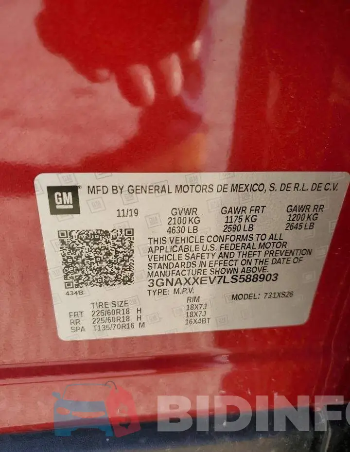 3GNAXXEV7LS588903 Photo# 13