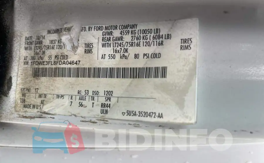 1FDWE3FL8FDA04647 Photo# 10
