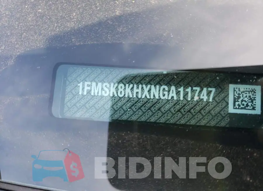 1FMSK8KHXNGA11747 Photo# 13
