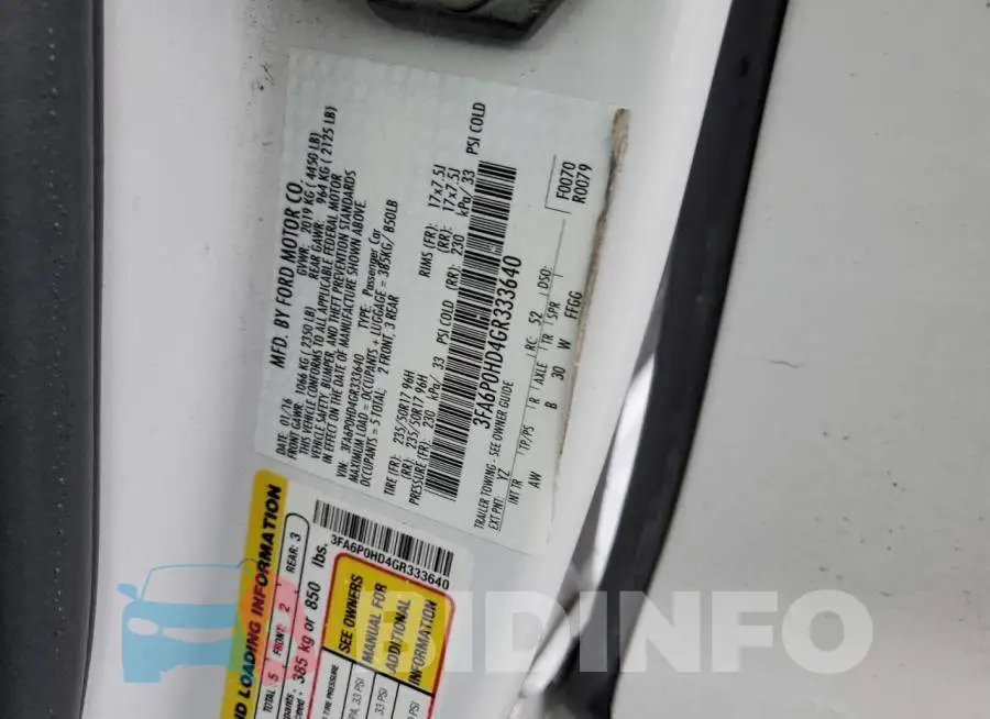 3FA6P0HD4GR333640 Photo# 12