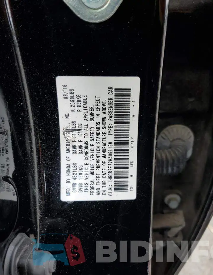 1HGCR2F72HA066169 Photo# 13
