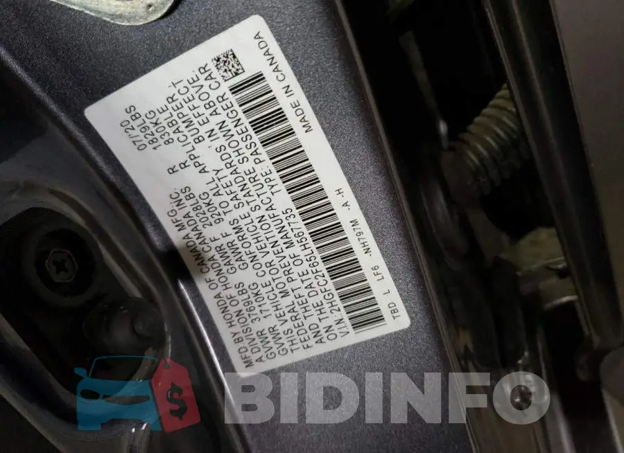 2HGFC2F65LH567735 Photo# 12