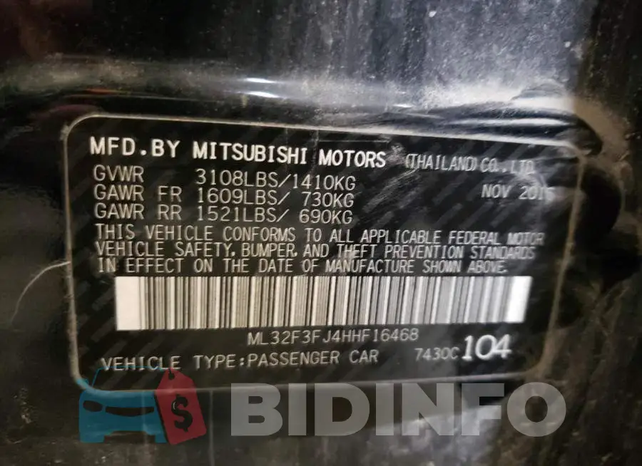 ML32F3FJ4HHF16468 Photo# 12