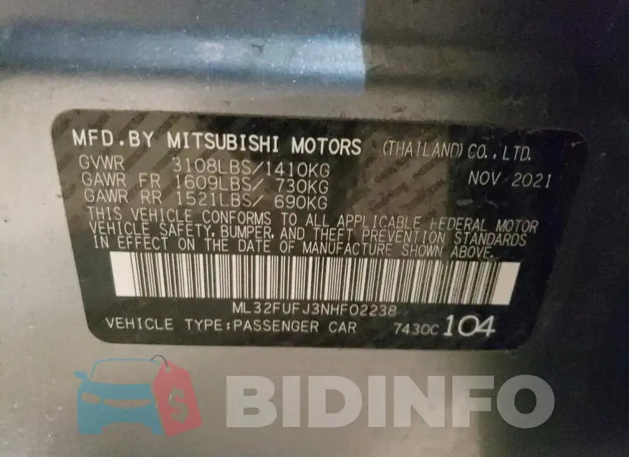 ML32FUFJ3NHF02238 Photo# 12