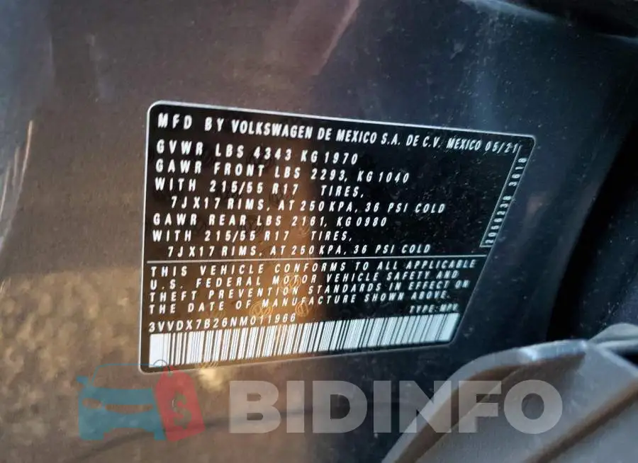 3VVDX7B26NM011966 Photo# 12