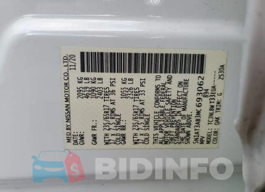 5N1AT3AB3MC693062 Photo# 13
