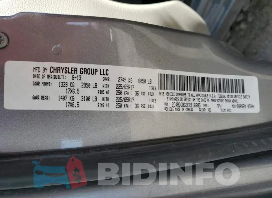 2C4RDGBG3ER116885 Photo# 13