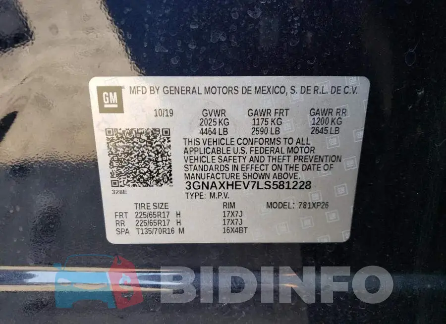 3GNAXHEV7LS581228 Photo# 12