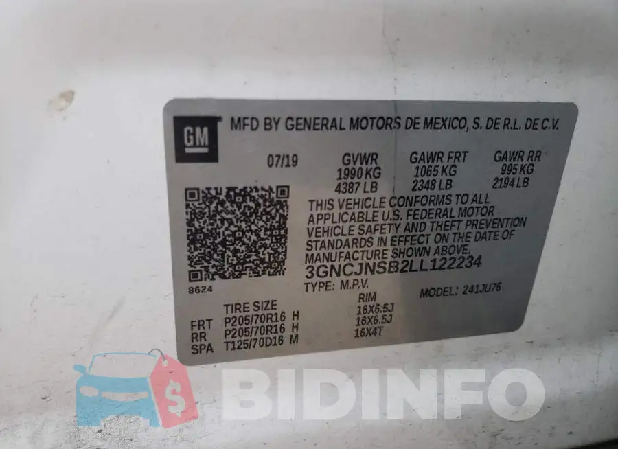 3GNCJNSB2LL122234 Photo# 13