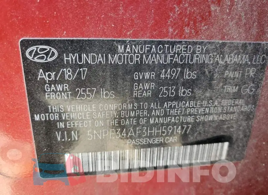 5NPE34AF3HH591477 Photo# 12