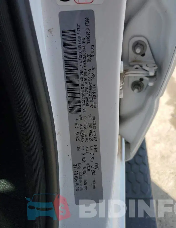 1C6SRFCT9KN601752 Photo# 12
