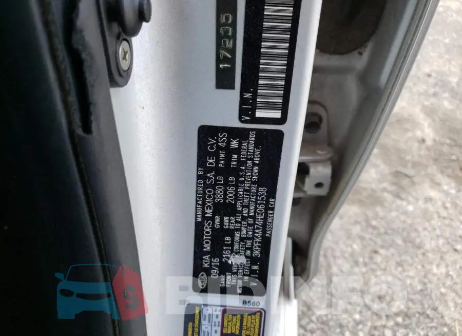 3KPFK4A74HE061538 Photo# 12