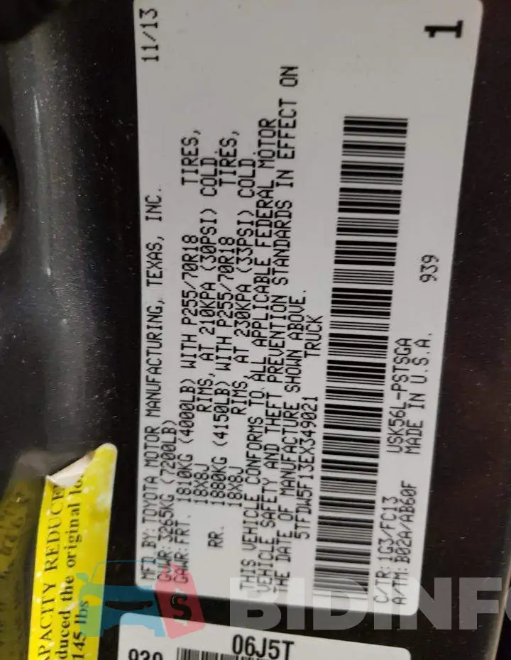5TFDW5F13EX349021 Photo# 12