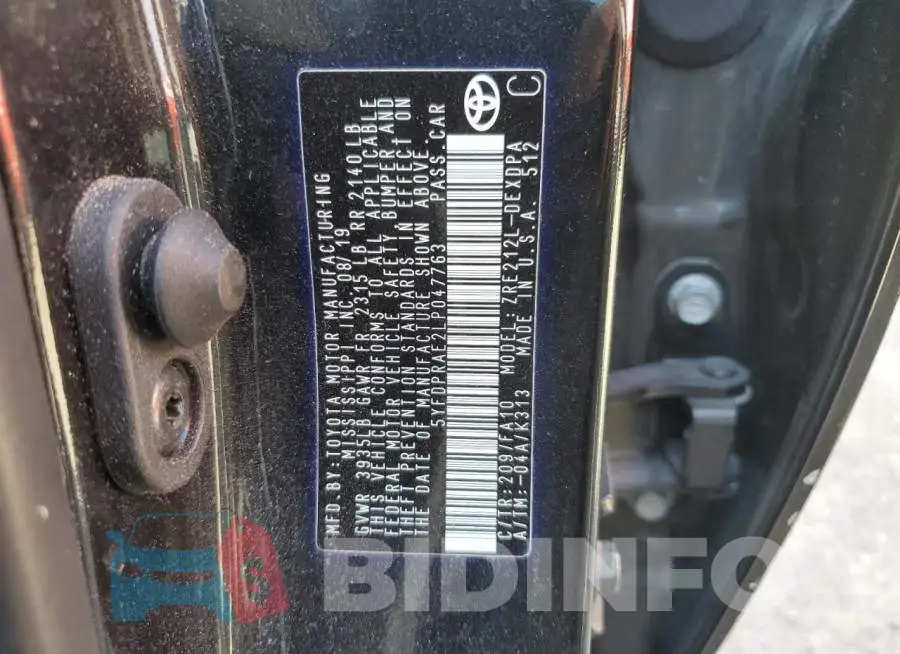5YFDPRAE2LP047763 Photo# 12