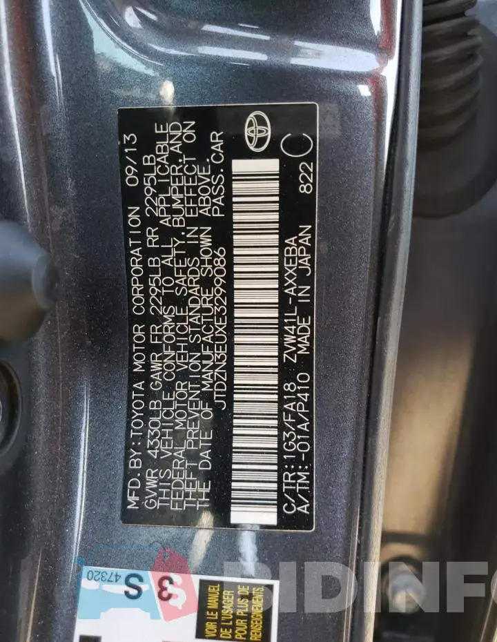 JTDZN3EUXE3299086 Photo# 13