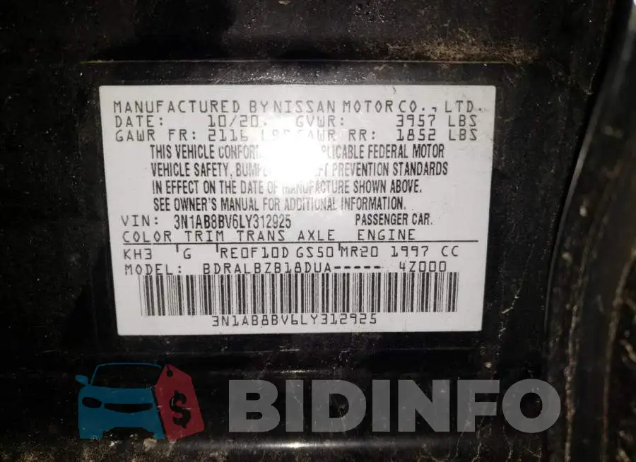 3N1AB8BV6LY312925 Photo# 13