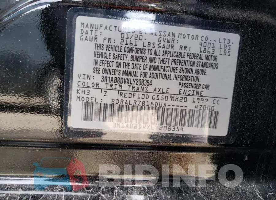 3N1AB8DVXLY208354 Photo# 12