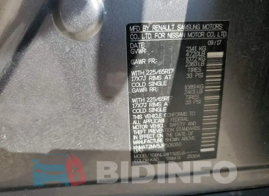 KNMAT2MV5JP506350 Photo# 12