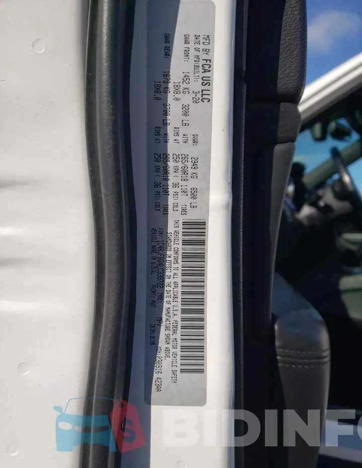 1C4RJFBG4LC339722 Photo# 13