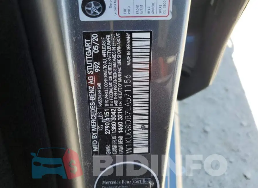 W1KUG8DB7LA571156 Photo# 12