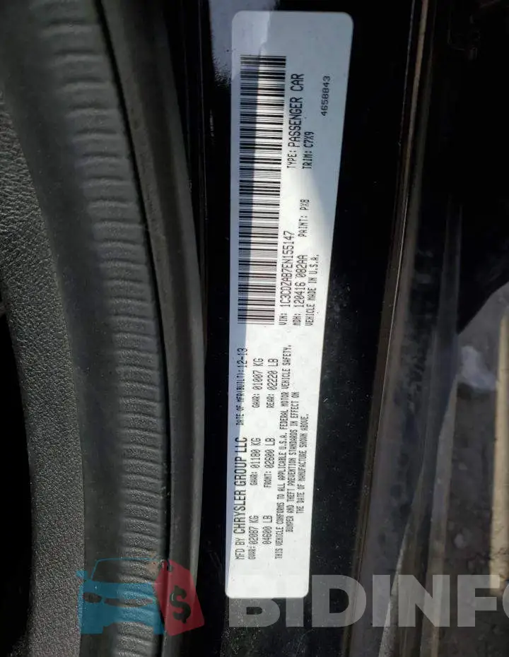 1C3CDZAB7EN155147 Photo# 12