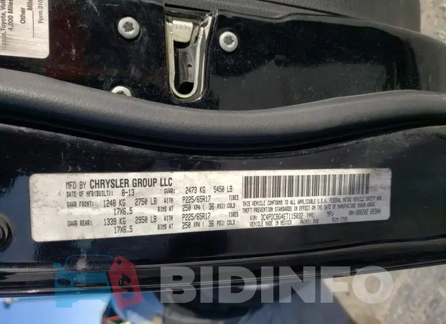 3C4PDCBG4ET115032 Photo# 12