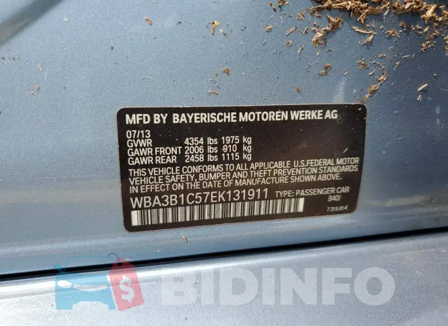 WBA3B1C57EK131911 Photo# 12