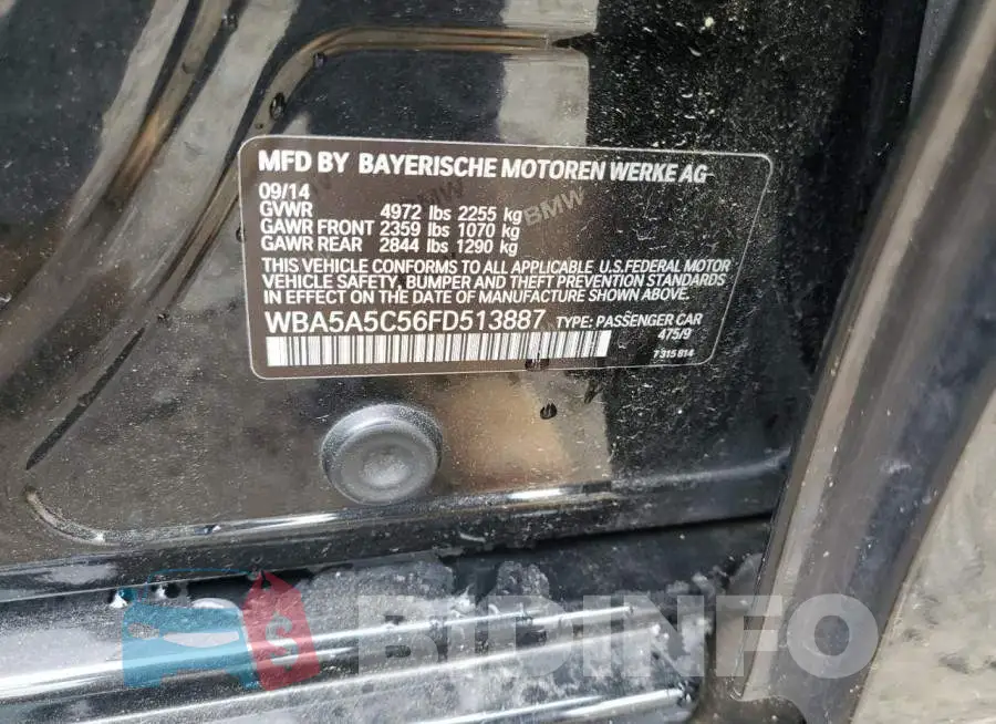 WBA5A5C56FD513887 Photo# 12