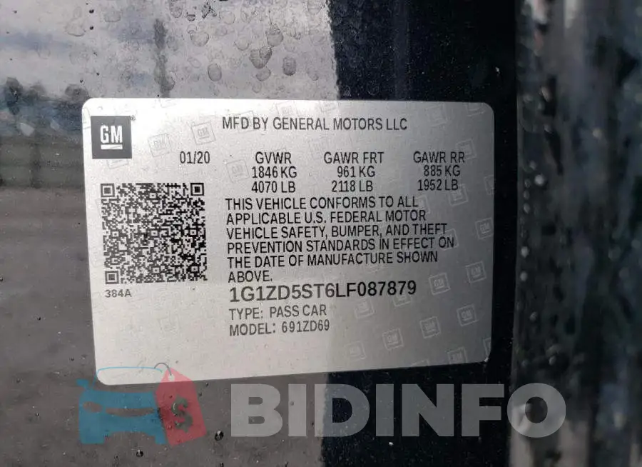 1G1ZD5ST6LF087879 Photo# 12