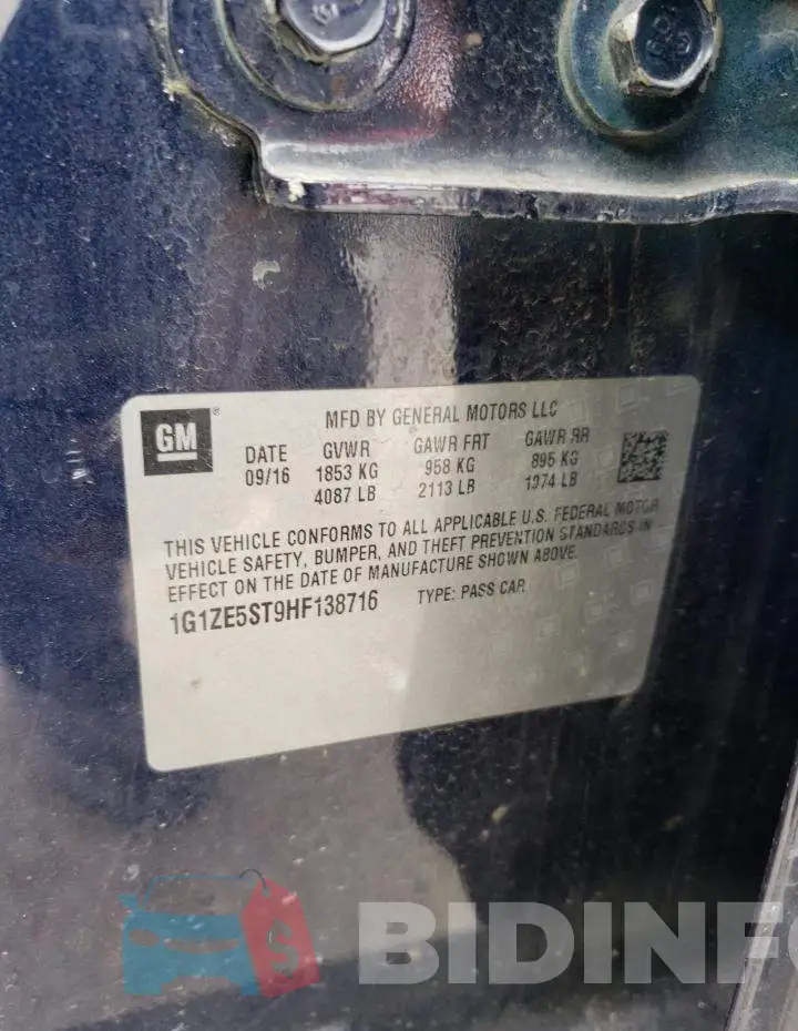 1G1ZE5ST9HF138716 Photo# 12