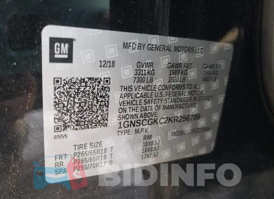 1GNSCGKC2KR256789 Photo# 14