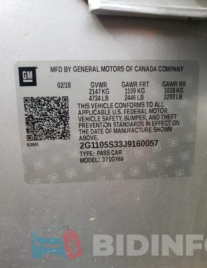 2G1105S33J9160057 Photo# 12