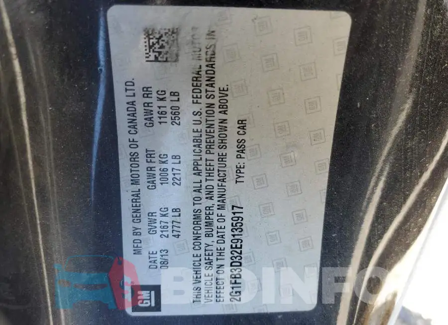 2G1FB3D32E9135917 Photo# 12
