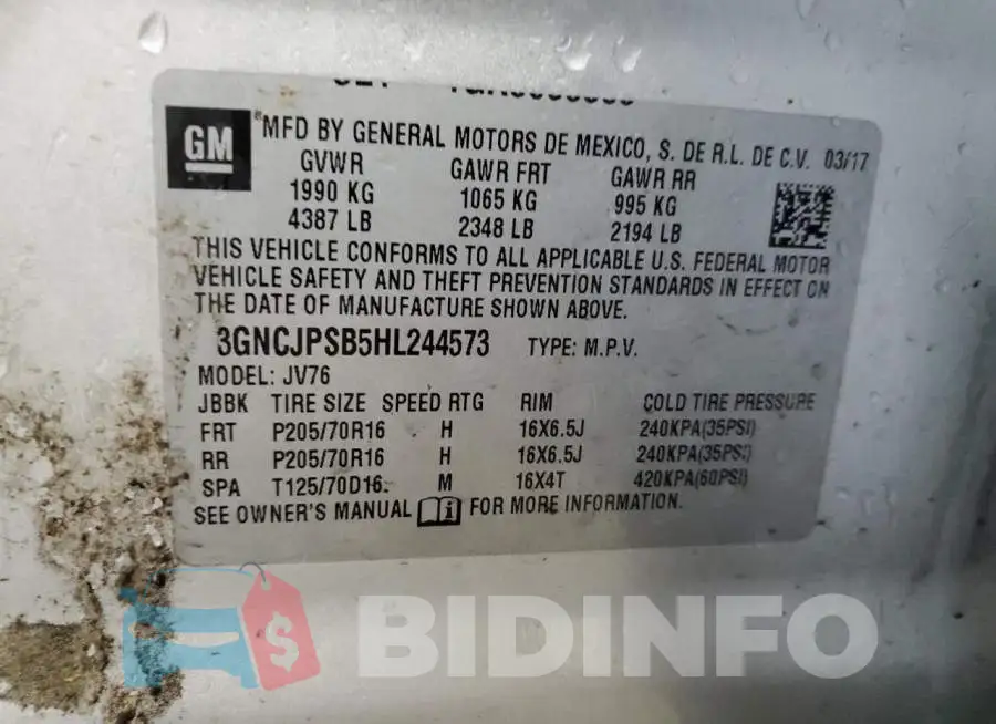 3GNCJPSB5HL244573 Photo# 14