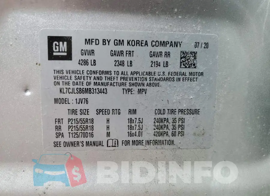 KL7CJLSB6MB313443 Photo# 12
