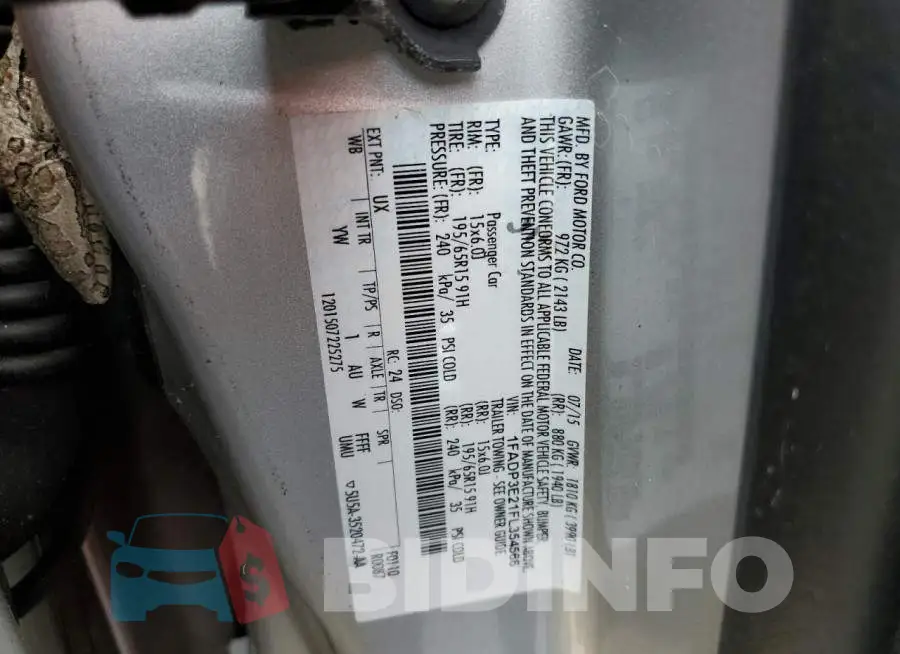 1FADP3E21FL354566 Photo# 13