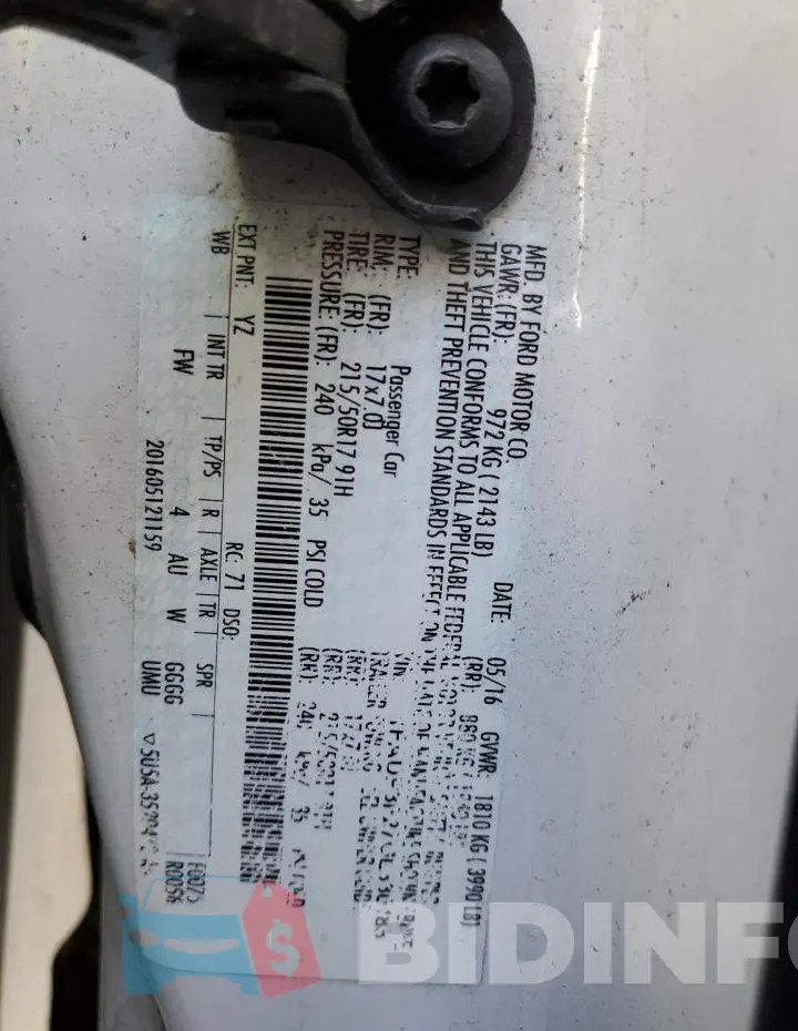 1FADP3F27GL330188 Photo# 12