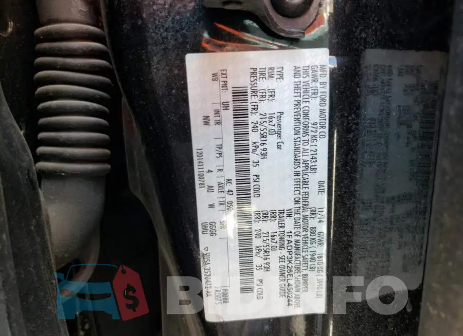 1FADP3K26EL450244 Photo# 12