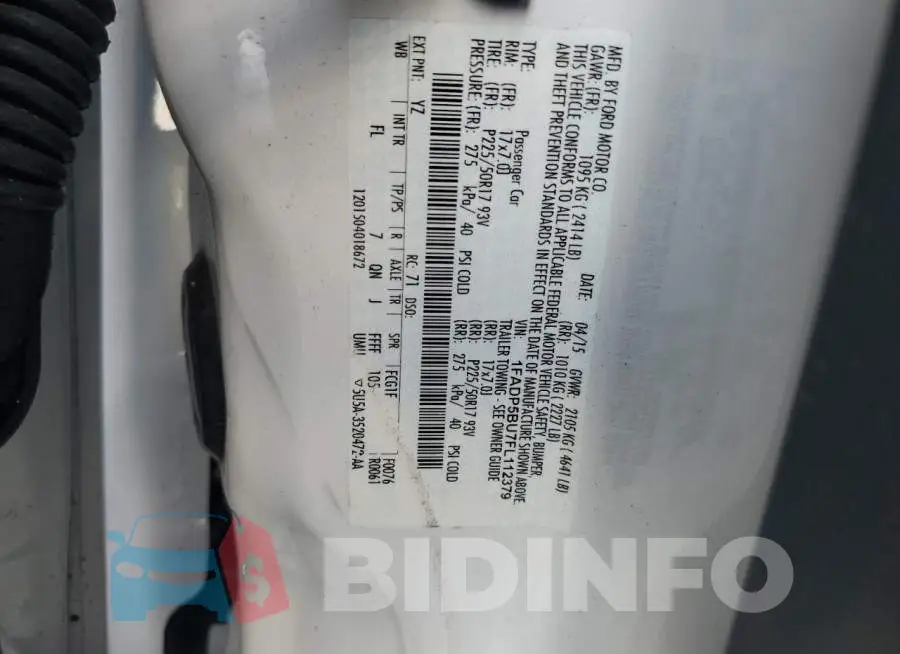 1FADP5BU7FL112379 Photo# 13