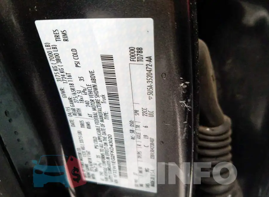 1FTEW1EG2FKD43020 Photo# 10