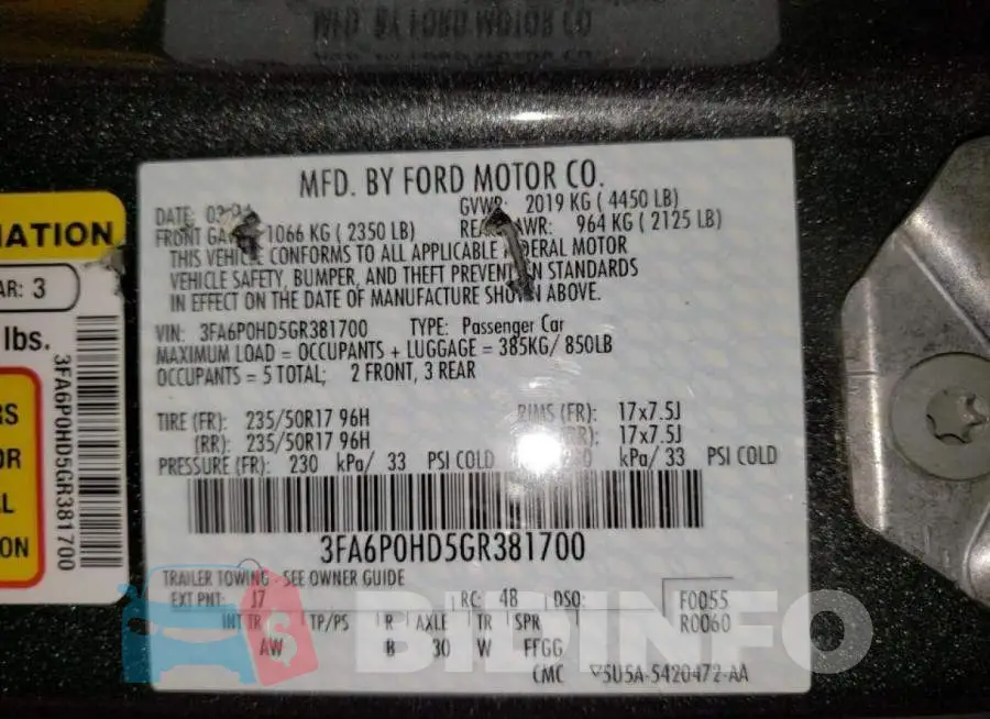 3FA6P0HD5GR381700 Photo# 12