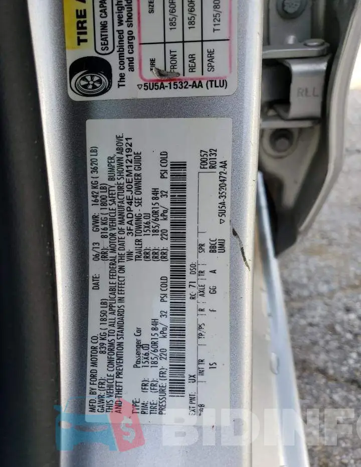 3FADP4EJ0EM121921 Photo# 12