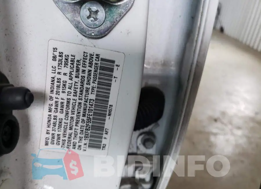 19XFB2F55FE101473 Photo# 12