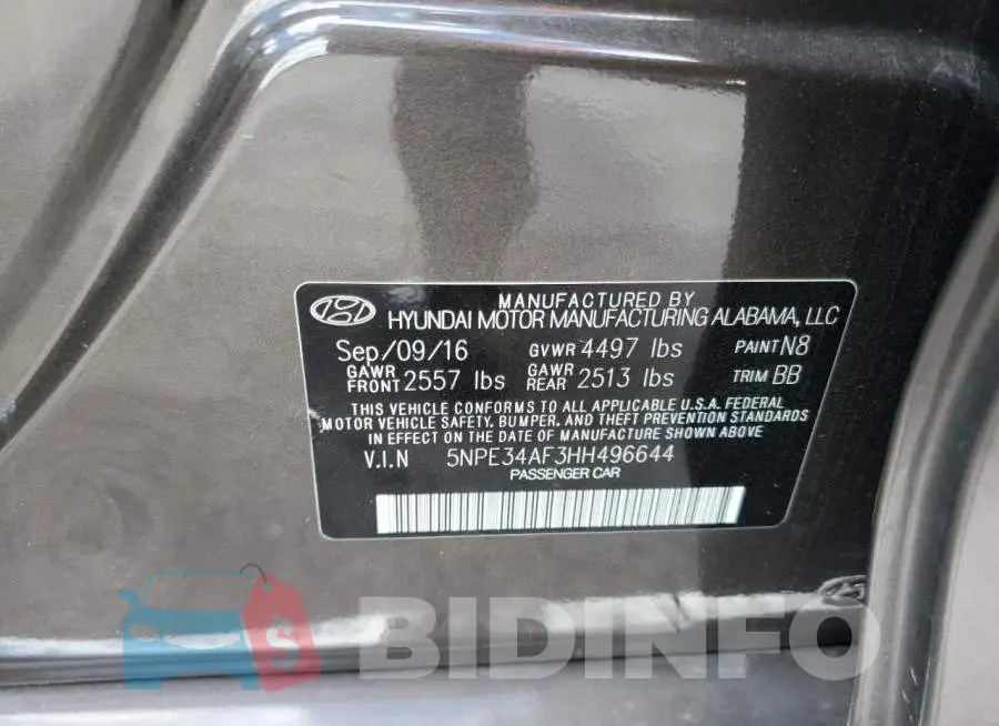 5NPE34AF3HH496644 Photo# 12